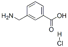3-氨甲基苯甲酸盐酸盐 结构式