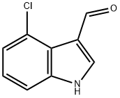4-氯吲哚-3-甲醛 结构式