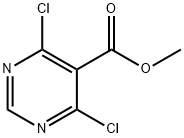 4,6-二氯嘧啶-5-甲酸甲酯 结构式