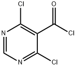 5 - 嘧啶甲酰氯,4,6 - 二氯 结构式