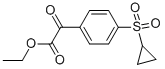 ETHYL (4-CYCLOPROPYLSULFONYLPHENYL)OXOACETATE