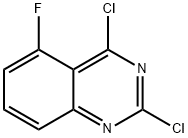 2,4-二氯-5-氟喹唑啉 结构式