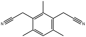 2,4-BIS-(CYANOMETHYL)-2,4,6-TRIMETHYLBENZENE 结构式