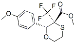 (2R,3S)-METHYL 2-(4-METHOXYPHENYL)-3-(TRIFLUOROMETHYL)-1,4-OXATHIANE-3-CARBOXYLATE 结构式