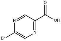5-溴-2-吡嗪甲酸 结构式