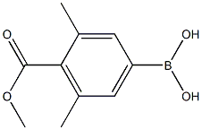 4-甲氧羰基-3,5-二甲基苯硼酸 结构式