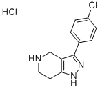 3-(4-氯苯基)-4,5,6,7-四氢-1H-吡唑并[4,3-C]吡啶盐酸盐 结构式