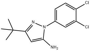 5 - 叔丁基-2 -(3,4 - 二氯 - 苯基)-2H-吡唑-3 - 胺 结构式