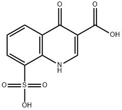 3-Quinolinecarboxylic  acid,  1,4-dihydro-4-oxo-8-sulfo- 结构式