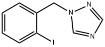 1-(2-碘代苄)-1H-1,2,4-三唑 结构式