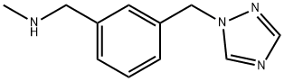 N-METHYL-N-[3-(1H-1,2,4-TRIAZOL-1-YLMETHYL)BENZYL]AMINE 结构式