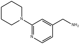 2-(哌啶-1-基)吡啶-4-基]甲胺 结构式