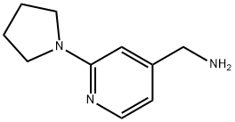 (2-(吡咯烷-1-YL)吡啶-4-基)甲胺 结构式