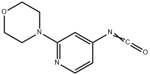 4-(4-异氰吡啶-2-基)吗啉 结构式