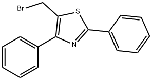 5-溴甲基-2,4-二苯基-1,3-噻唑 结构式