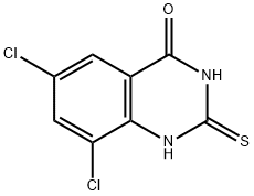 6,8-二氯-2-巯基喹唑啉-4-醇 结构式