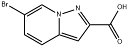 6-溴-吡唑并[1,5-A]吡啶-2-甲酸 结构式