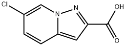 6-氯-H-吡唑并[1,5-A]吡啶-2-甲酸 结构式