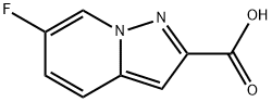 6-氟H-吡唑并[1,5-A]吡啶-2-羧酸 结构式