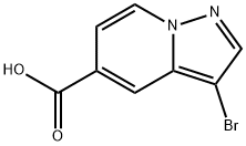 3-溴吡唑[1,5-A]吡啶-5-羧酸 结构式