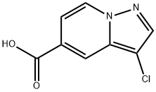 3-氯吡唑啉[1,5-A]吡啶-5-羧酸 结构式