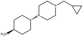 反式-4-[4-(环丙基甲基)哌嗪-1-基]环己胺 结构式