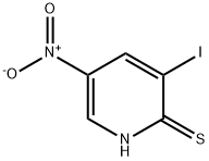 3-碘-2-疏基-5-硝基吡啶 结构式