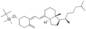 TERT-BUTYLDIMETHYL(((S,Z)-3-(2-((1R,3AS,7AR,E)-7A-METHYL-1-((R)-6-METHYLHEPTAN-2-YL)OCTAHYDRO-4H-INDEN-4-YLIDENE)ETHYLIDENE)-4-METHYLENECYCLOHEXYL)OXY)SILANE 结构式