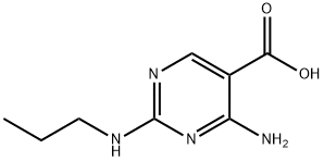 5-Pyrimidinecarboxylic acid, 4-amino-2-(propylamino)- (9CI) 结构式