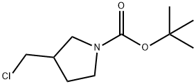 3-氯甲基吡咯烷-1-羧酸叔丁酯 结构式