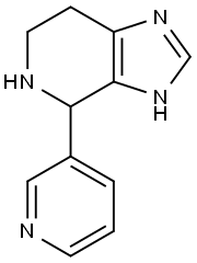 4-吡啶-3-基-4,5,6,7-四氢-3H-咪唑并[4,5-C]吡啶 结构式