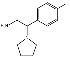 2-(4-氟-苯基)-2-吡咯烷-1-基-乙胺 结构式