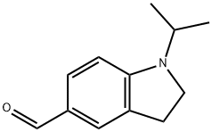 1-异丙基二氢吲哚-5-甲醛 结构式