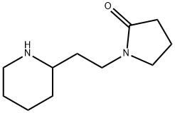 1-(2-(哌啶-2-基)乙基)吡咯烷-2-酮 结构式