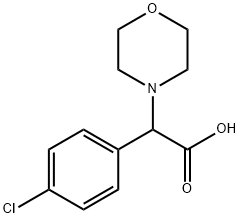 (4-CHLORO-PHENYL)-MORPHOLIN-4-YL-ACETIC ACID HYDROCHLORIDE 结构式