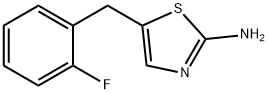 5-[(2-氟苯基)甲基]-1,3-噻唑-2-胺 结构式
