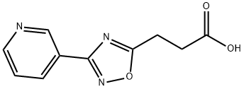 3-(3-吡啶-3-基-[1,2,4]恶二唑-5-基)-丙酸 结构式