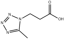 3-(5-甲基-1H-四唑-1-基)丙酸 结构式