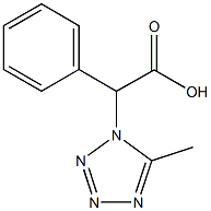 (5-甲基-四唑-1-基)-苯基-乙酸 结构式