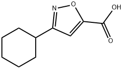 3-环己基-异恶唑-5-羧酸 结构式
