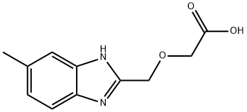 2-((6-甲基-1H-苯并[D]咪唑-2-基)甲氧基)乙酸 结构式