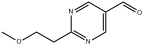 2-(2-甲氧基乙基)嘧啶-5-甲醛 结构式
