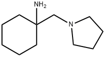 1-(吡咯烷-1-基甲基)环己-1-胺 结构式