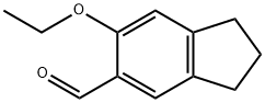 6-乙氧基-2,3-二氢-1H-茚基-5-甲醛 结构式