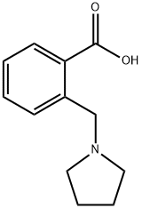 2-吡咯烷-1-基甲基苯甲酸 结构式
