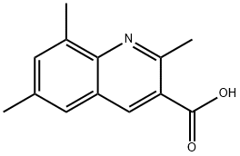 2,6,8-三甲基喹啉-3-羧酸 结构式