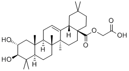 (2α,3β)-2,3-Dihydroxy-olean-12-en-28-oic acid carboxymethyl ester 结构式