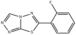 6-(2-fluorophenyl)[1,2,4]triazolo[3,4-b][1,3,4]thiadiazole 结构式