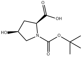 N-Boc-顺式-4-羟基-L-脯氨酸 结构式