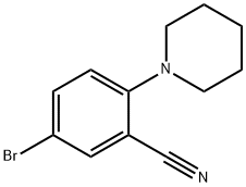 5-溴-2-环己胺基苯氰 结构式